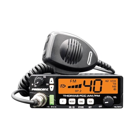 President Electronics FCC AM/FM CB Radio THOMAS